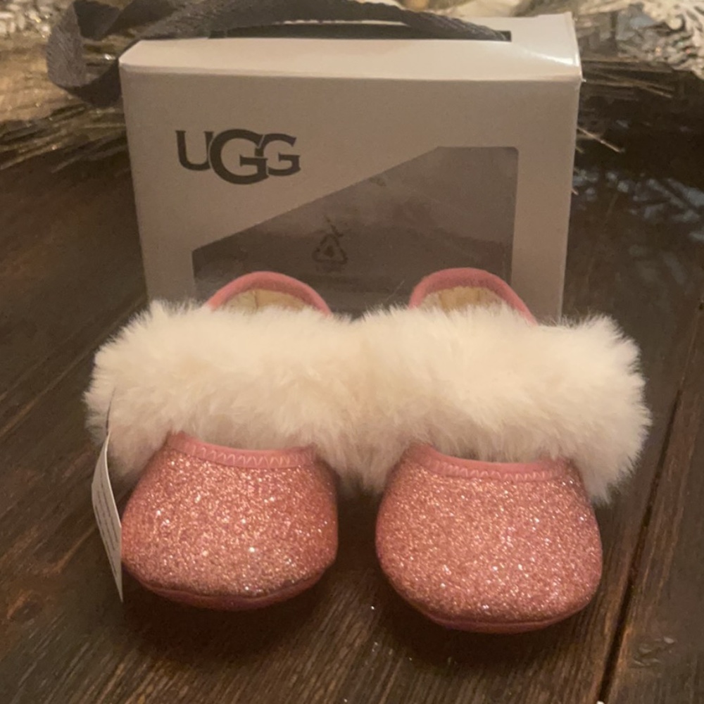 baby glitter ugg slippers